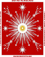 Radiant Sunburst Star Garden Rug