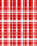 Classic Red White Tartan Plaid Rug
