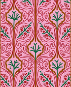Pink Floral Tree Vines Rug