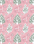 Pink Leafy Floral Grove Rug