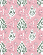 Pink Leafy Floral Grove Rug