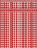 Bold Red Vertical Succession Stripes Rug