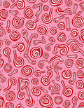 Pink Red Swirl Candy Abstract Rug