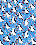 Whimsical Penguin Winter Wonderland Rug