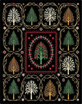 Folk Art Woodland Tree Medallion Rug