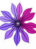 Vibrant Purple Pink Petal Bloom Rug