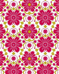 Crimson Flower Garden Medallion Rug