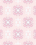 Soft Pink Floral Mandala Repeat Rug