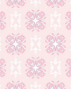 Soft Pink Floral Mandala Repeat Rug