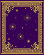 Golden Fireworks Purple Night Rug