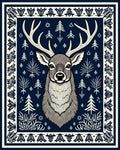Majestic Deer Forest Woodland Charm Rug