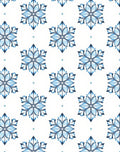 Blue Ice Flower Hexagonal Medallion Rug