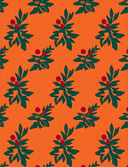 Emerald Leaf Berry Autumn Rug