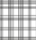 Classic Black White Plaid Check Rug