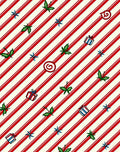 Red White Stripe Holly Gifts Rug