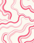 Retro Pink Swirl Rug