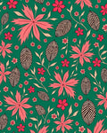 Vibrant Pink Tropical Leaf Garden Rug
