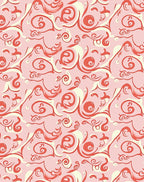 Coral Swirl Abstract Harmony Rug
