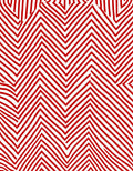 Bold Red Jagged Stripe Rug