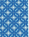 Luminous Blue Starburst Jellyfish Repeat Rug