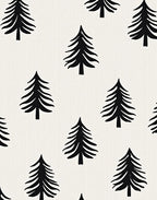 Black Pine Tree Repeat Rug
