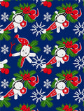 Christmas Characters With Snowy Berries Rug