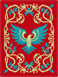 Crimson Phoenix Regal Scrollwork Rug