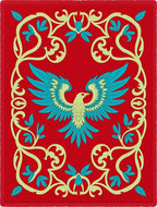 Crimson Phoenix Regal Scrollwork Rug