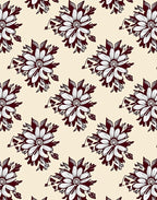 Vintage Crimson Floral Arrangement Rug