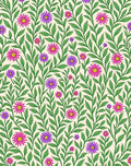 Elegant Daisy Vine Floral Rug