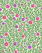 Elegant Daisy Vine Floral Rug