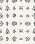 Gray Starburst Floral Background Rug