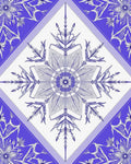Elegant Violet Mandala Diamond Rug