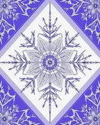 Elegant Violet Mandala Diamond Rug
