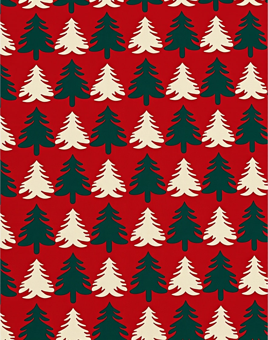 Christmas Tree Array Scarlet and Emerald Rug