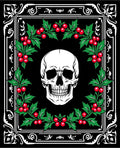 Gothic Skull Holly Frame Rug