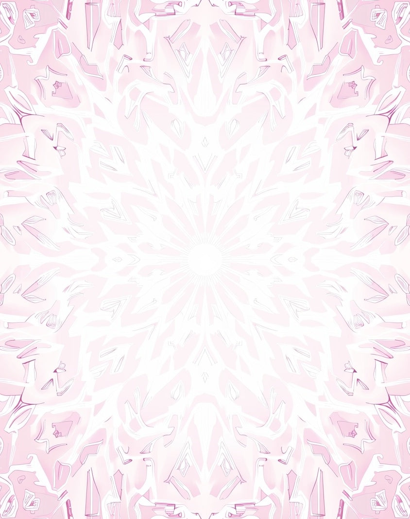 Soft Rose Mandala Bloom Rug