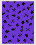 Vivid Violet Starburst Scatter Rug