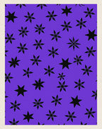 Vivid Violet Starburst Scatter Rug