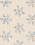Soft Snowflakes Cream Backdrop Repeat Rug