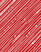Bold Red Diagonal Stripe Ribbons Rug