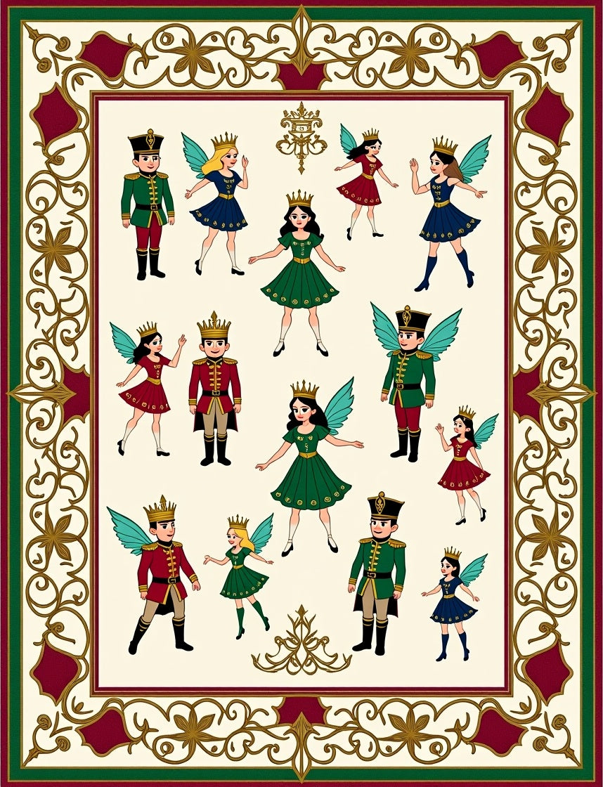 Whimsical Fairy Tale Royal Court Rug