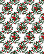 Red Green Festive Holly Berry Rug