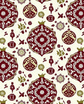 Crimson Pomegranate Floral Medallion Rug