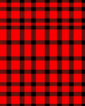 Classic Red Black Plaid Lumberjack Check Rug