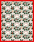 Festive Holly Berry Kaleidoscope Border Rug