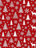 Rustic Winter Forest Scene Rug