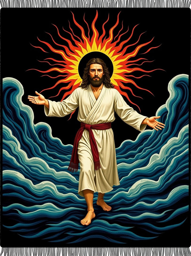 Radiant Sun Walking on Water Rug
