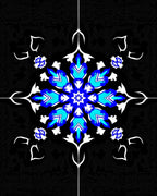 Classic Cobalt Teal Medallion Centerpiece Rug