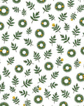 Green Laurel Wreath Yellow Berry Rug